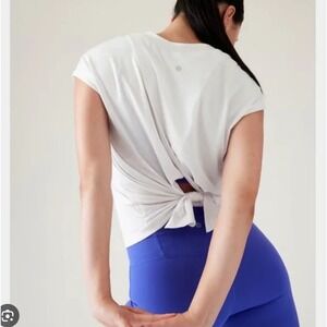 ATHLETA | Explore Tee Tie Back V-Neck